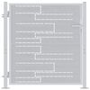 vidaXL Gartentor mit Schloss Silber 85 x 97 cm Edelstahl