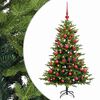 vidaXL K&uuml;nstlicher Weihnachtsbaum mit Kugel 120 cm 150 LEDs