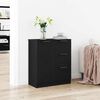 vidaXL Sideboard Schwarz Eichen-Optik 60 x 30 x 70 cm Holzwerkstoff