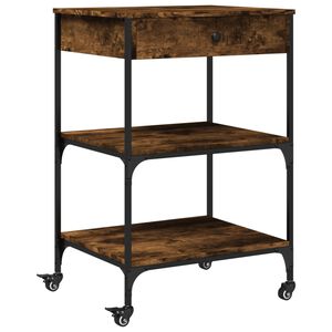 vidaXL K&uuml;chenwagen R&auml;uchereiche 60x48x89,5 cm Holzwerkstoff