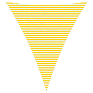 vidaXL Sonnensegel Gelb und Wei&szlig; 5 x 6 x 6 m 100 % Polyester Oxford