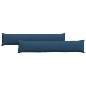 vidaXL Sofakissen 2 pcs Blau 200 x 40 cm Stoff