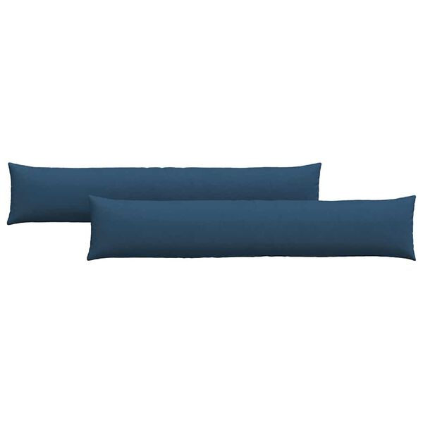 vidaXL Sofakissen 2 pcs Blau 200 x 40 cm Stoff