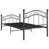 vidaXL Bett Schwarz Metall 100x200 cm