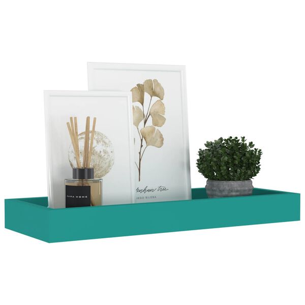 vidaXL Loggia Wandregale 2 Stk. Blau 40x15x4 cm MDF