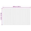 vidaXL Teppich Rechteckig Natur 60x100 cm Bambus