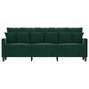 vidaXL 3-Sitzer-Sofa Dunkelgr&uuml;n 180 cm Samt