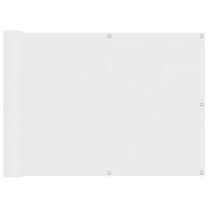 vidaXL Balkonsichtschutz Wei&szlig; 75 x 200 cm