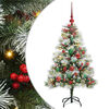 vidaXL K&uuml;nstlicher Weihnachtsbaum Gr&uuml;n und Wei&szlig; 120 cm