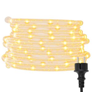 vidaXL Lichtseil mit 2400 LEDs Warmes Wei&szlig; 100 m PVC