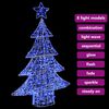vidaXL Weihnachtsbaum mit 100 LEDs Blau 122 cm Acryl