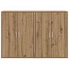 vidaXL Sideboard 2 pcs Artisan-Eiche 60 x 31 x 84 cm Holzwerkstoff
