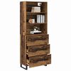 vidaXL Highboard Altholz 69,5 x 34 x 180 cm Holzwerkstoff