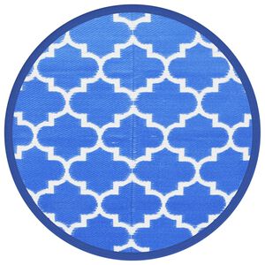 vidaXL Outdoor-Teppich ARAKIL Blau &Oslash;160 cm PP