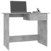 vidaXL Schreibtisch Betongrau 100&times;50&times;76 cm Holzwerkstoff