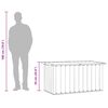 vidaXL Gartenbox Anthrazit 129x67x65 cm