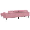 vidaXL Wohnzimmer Couch 3 pcs Rosa