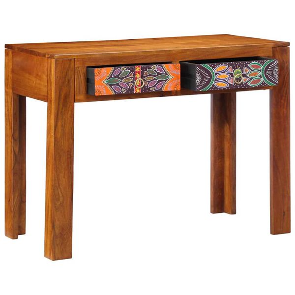 vidaXL Schreibtisch mit Schubladen mit Speicher Braun 100 x 50 x 75 cm