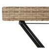 vidaXL Tabletttisch Klappbar Beige 65x40x75 cm Poly Rattan