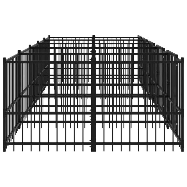 vidaXL Outdoor-Hundezwinger Stahl 9,38 m&sup2;