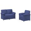 vidaXL Sofa Set 2 stk. Polizeiblau Samt