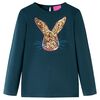 Kinder-Langarmshirt Dunkelgr&uuml;n 128