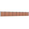 vidaXL Zaunelement Braun 1391x186 cm WPC