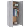 vidaXL Kleiderschrank Grau Sonoma 90x52x200 cm Holzwerkstoff