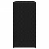 vidaXL Pflanzk&uuml;bel 2 Stk. Schwarz 30x30x60 cm Poly Rattan