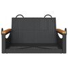 vidaXL H&auml;ngesessel Schwarz 63x62x40 cm Poly Rattan
