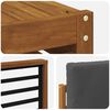 vidaXL Outdoor-Sofagarnitur mit Kissen 7 pcs Natur und Anthrazit