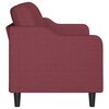 vidaXL 3-Sitzer-Sofa Weinrot 180 cm Stoff