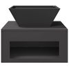 vidaXL Feuerstelle Schwarz 50 x 50 x 40 cm Stahl