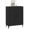 vidaXL Sideboard Schwarz 69,5x34x90 cm Holzwerkstoff