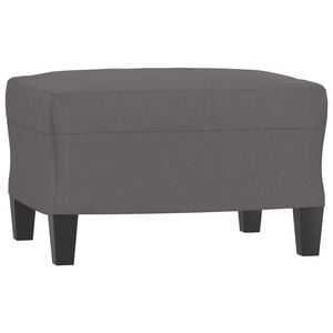 vidaXL Fu&szlig;hocker Grau 60x50x41 cm Kunstleder