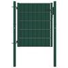 vidaXL Zauntor aus PVC und Stahl 100 x 100 cm Gr&uuml;n
