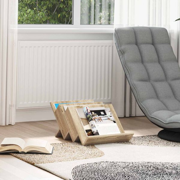 vidaXL Magazinregal Sonoma-Eiche 53 x 40 x 28.5 cm Holzwerkstoff