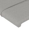 vidaXL Boxspringbett mit Matratze Hellgrau 160x200 cm Stoff