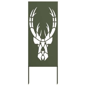 vidaXL Garten Sichtschutz-Leinwand Tiermuster Olivgr&uuml;n 50 x 140 cm