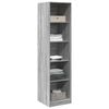 vidaXL Kleiderschrank Grau Sonoma 50x50x200 cm Holzwerkstoff