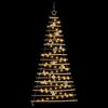 vidaXL Weihnachtsbaum mit 100 LEDs Natur 180 cm Massives Eschenholz