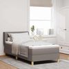 vidaXL Boxspringbett mit Matratze Taupe 200 x 80 cm Polyester