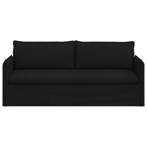 vidaXL Sofa Schwarz Gesamtabmessungen: 196 x 82 x 85 cm (B x T x H)