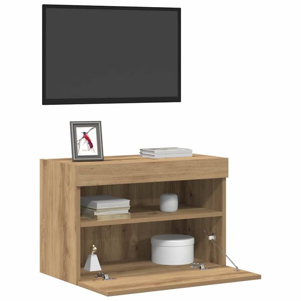 vidaXL TV-Wandschrank Artisan-Eiche 60 x 30 x 40 cm Holzwerkstoff