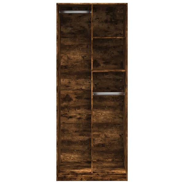 vidaXL Kleiderschrank R&auml;uchereiche 80x50x200 cm Holzwerkstoffs