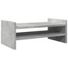 vidaXL Monitorst&auml;nder Betongrau 50x27x20 cm Holzwerkstoff