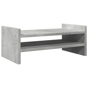 vidaXL Monitorst&auml;nder Betongrau 50x27x20 cm Holzwerkstoff