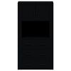 vidaXL Highboard Schwarz Holzwerkstoff