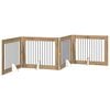 vidaXL Klappbares Hundetor mit St&auml;ndern 4 pcs Artisan-Eiche 401 cm