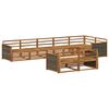 vidaXL Outdoor-Sofagarnitur 8 pcs Natur